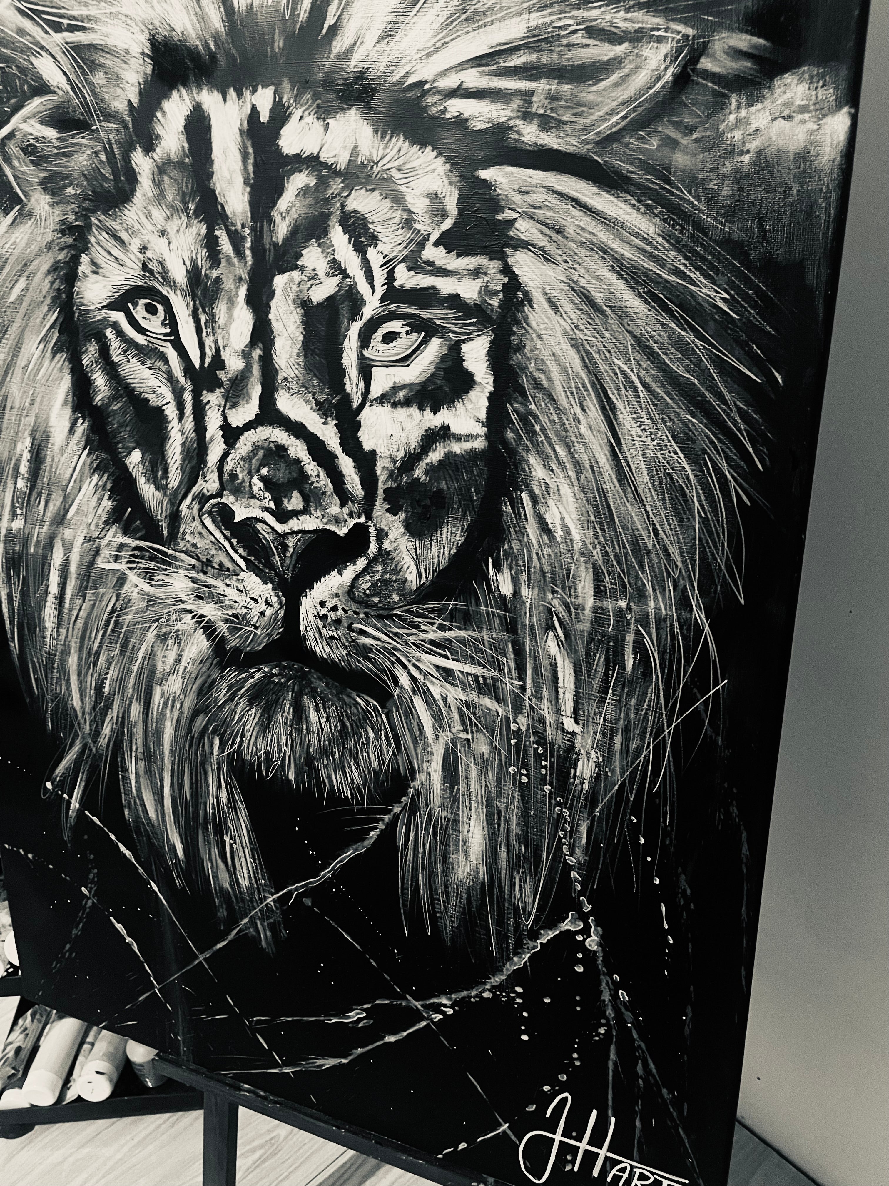 Lion - Original Acrylic Painting
