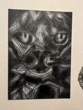 Black and White Abstract Painting