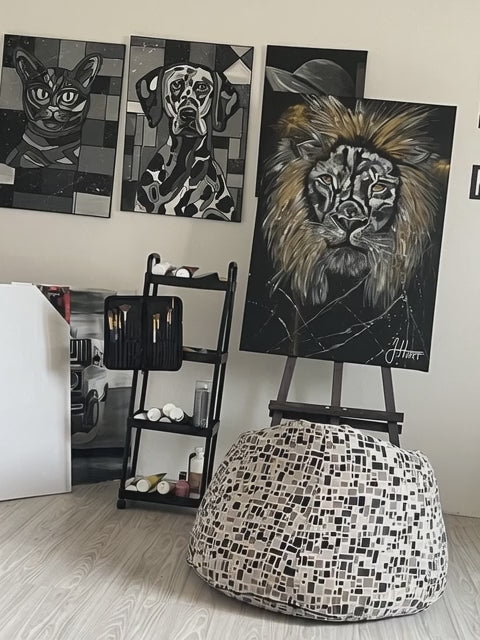 Lion - Original Acrylic Painting